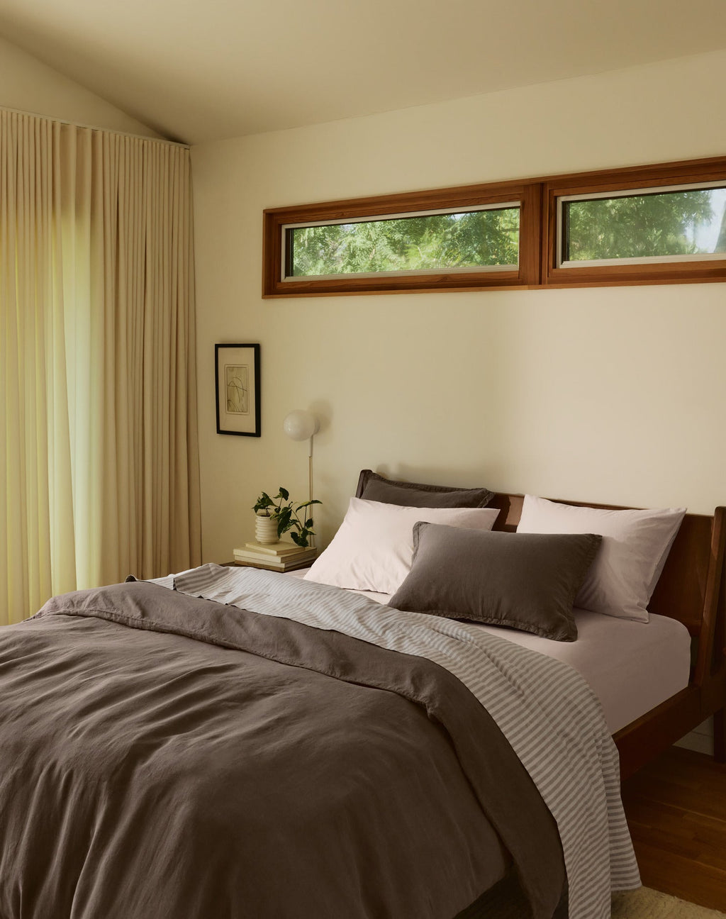 Brushed Cotton Fitted Sheet (Blush)