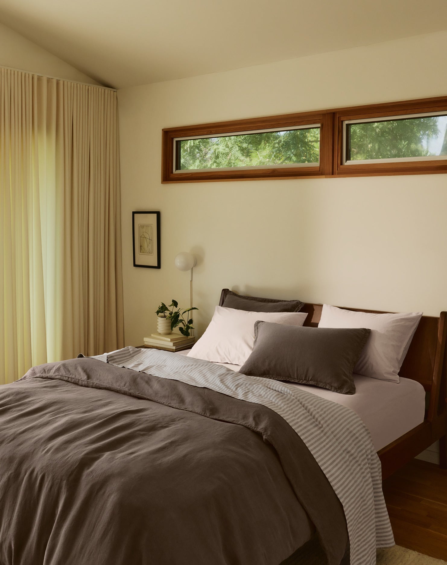 Brushed Cotton Fitted Sheet (Blush)