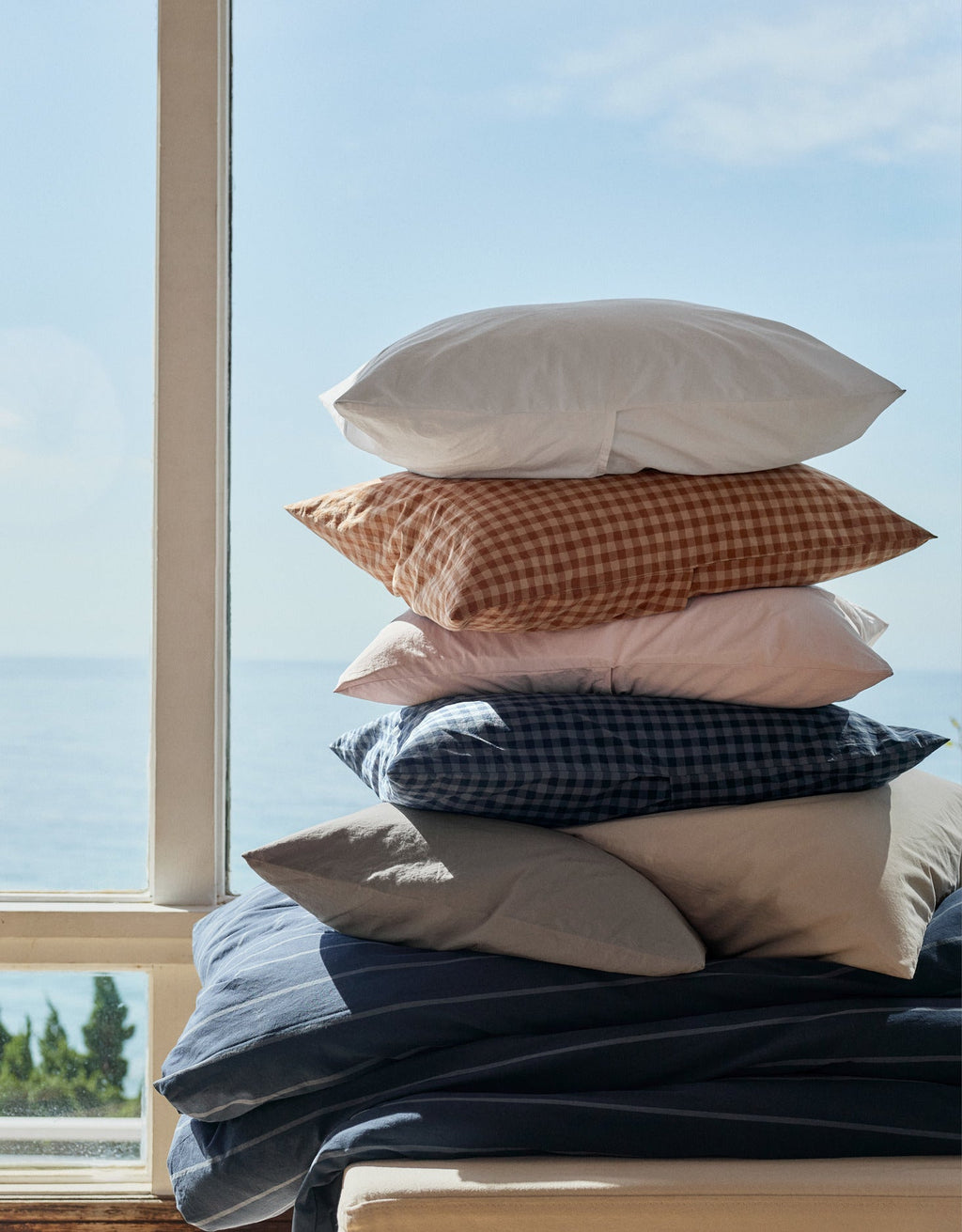 Brushed Cotton Pillowcase Set (Blush)