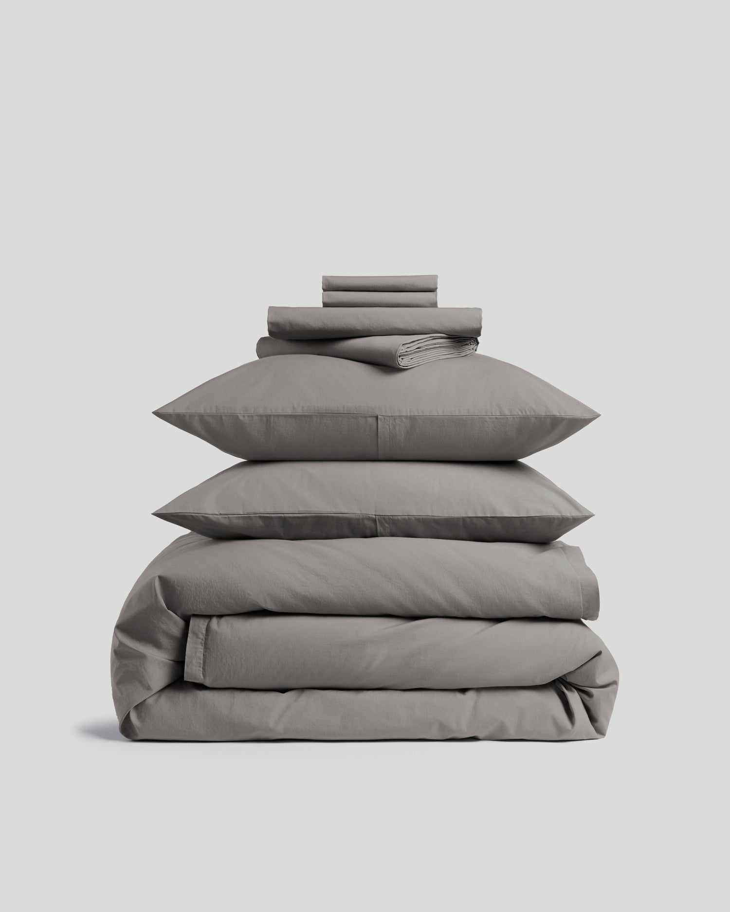 Brushed Cotton Bundle - Pebble K/CK