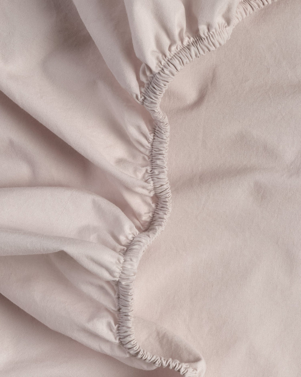 Brushed Cotton Fitted Sheet (Blush)
