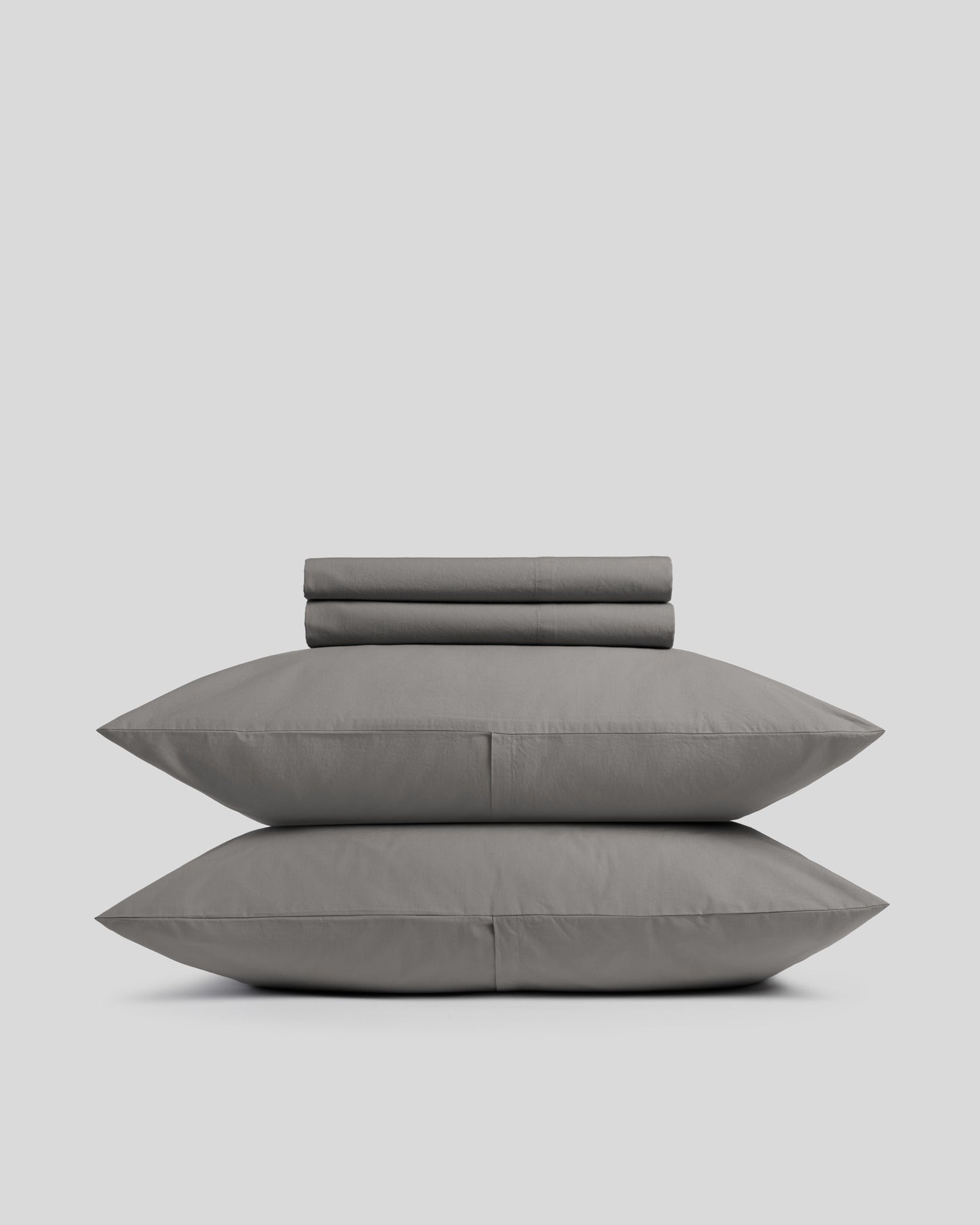 Brushed Cotton Sheet Set - Pebble TW/XL
