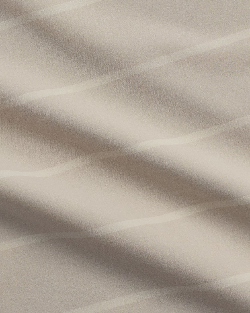 Brushed Cotton Duvet Cover Set - Bone Stripe K/CK
