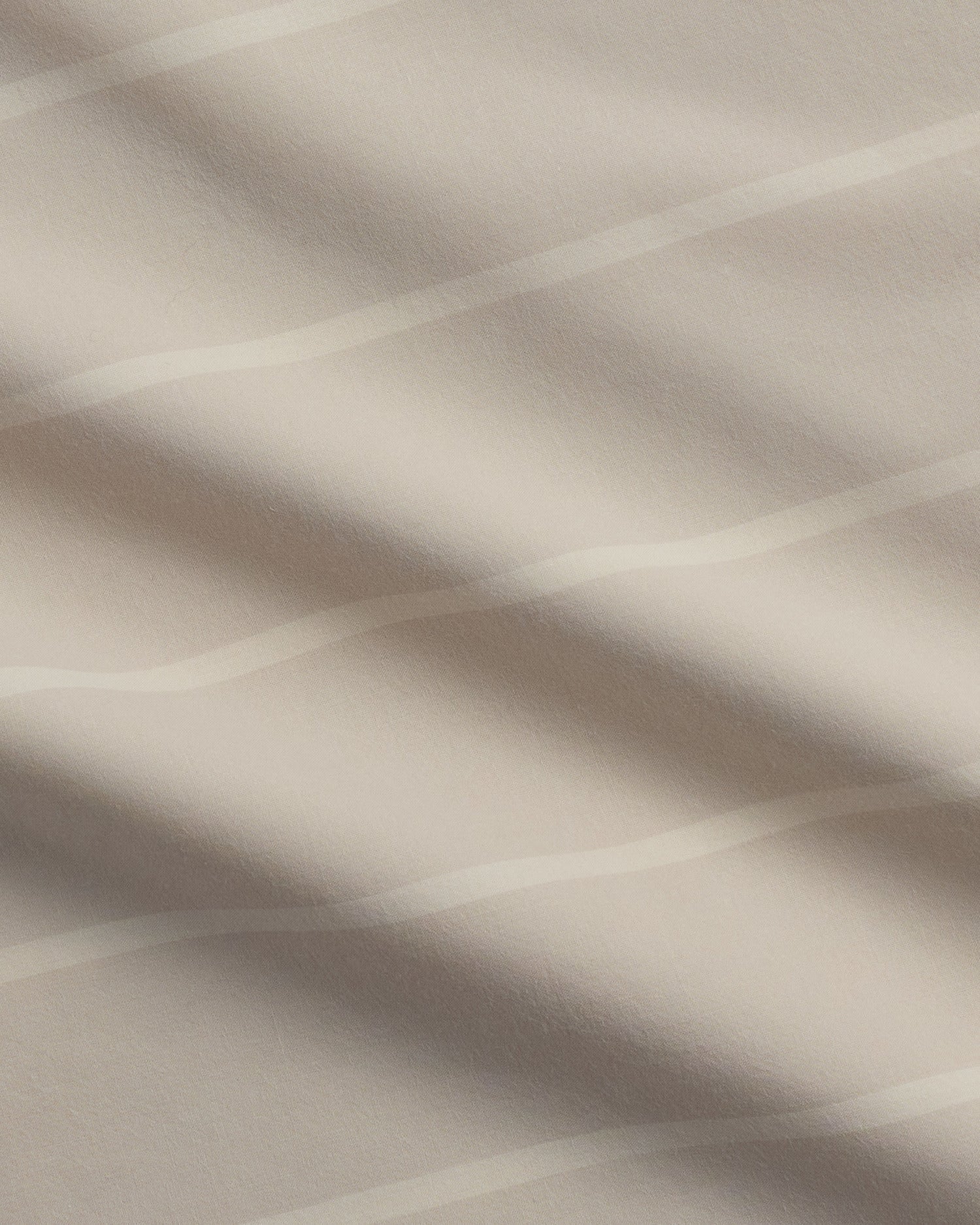 Brushed Cotton Duvet Cover Set - Bone Stripe F/Q
