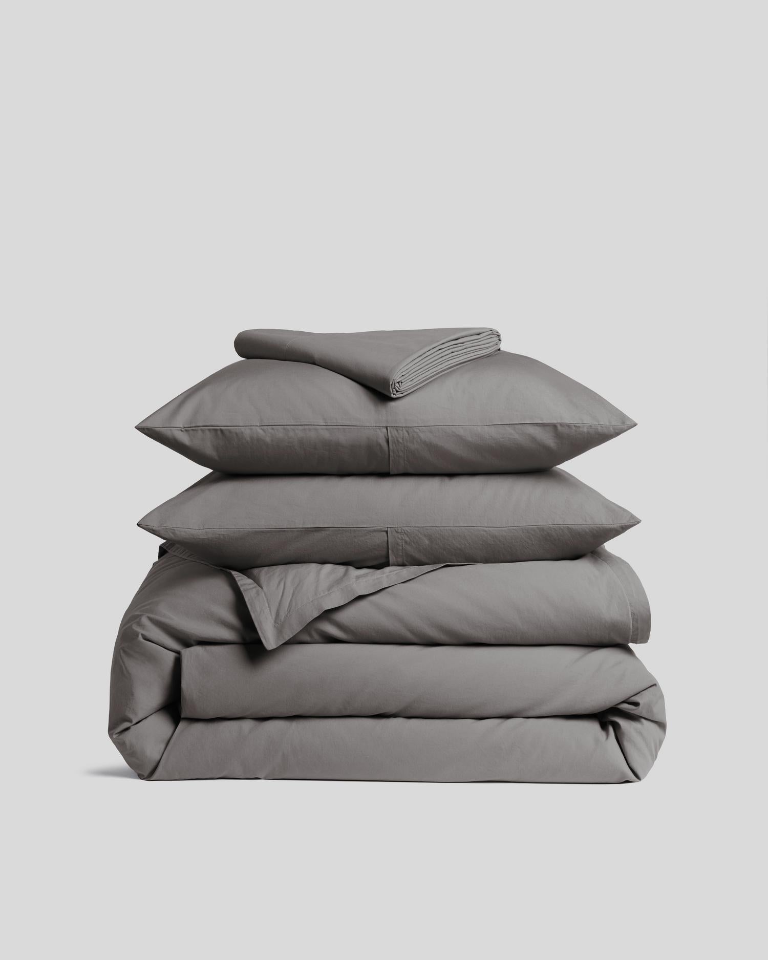 Brushed Cotton Venice Set - Pebble K/CK