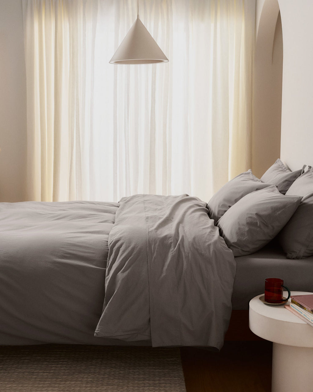 Brushed Cotton Bundle - Pebble K/CK